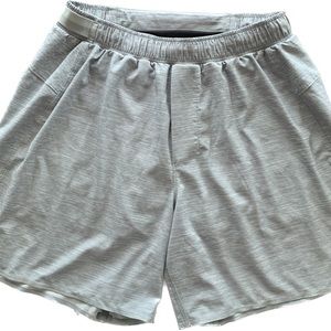 Lululemon Men's Gray Lined Shorts. 5” inseam. Great Condition